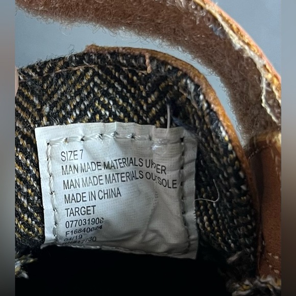 VGUC Cat & Jack Boys Brown Faux Leather Dress Loafers Sz 7 - Picture 6 of 13